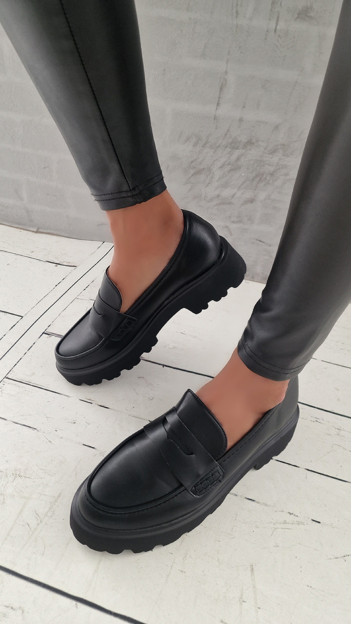 Platform LOAFER SIMPLE – schwarz