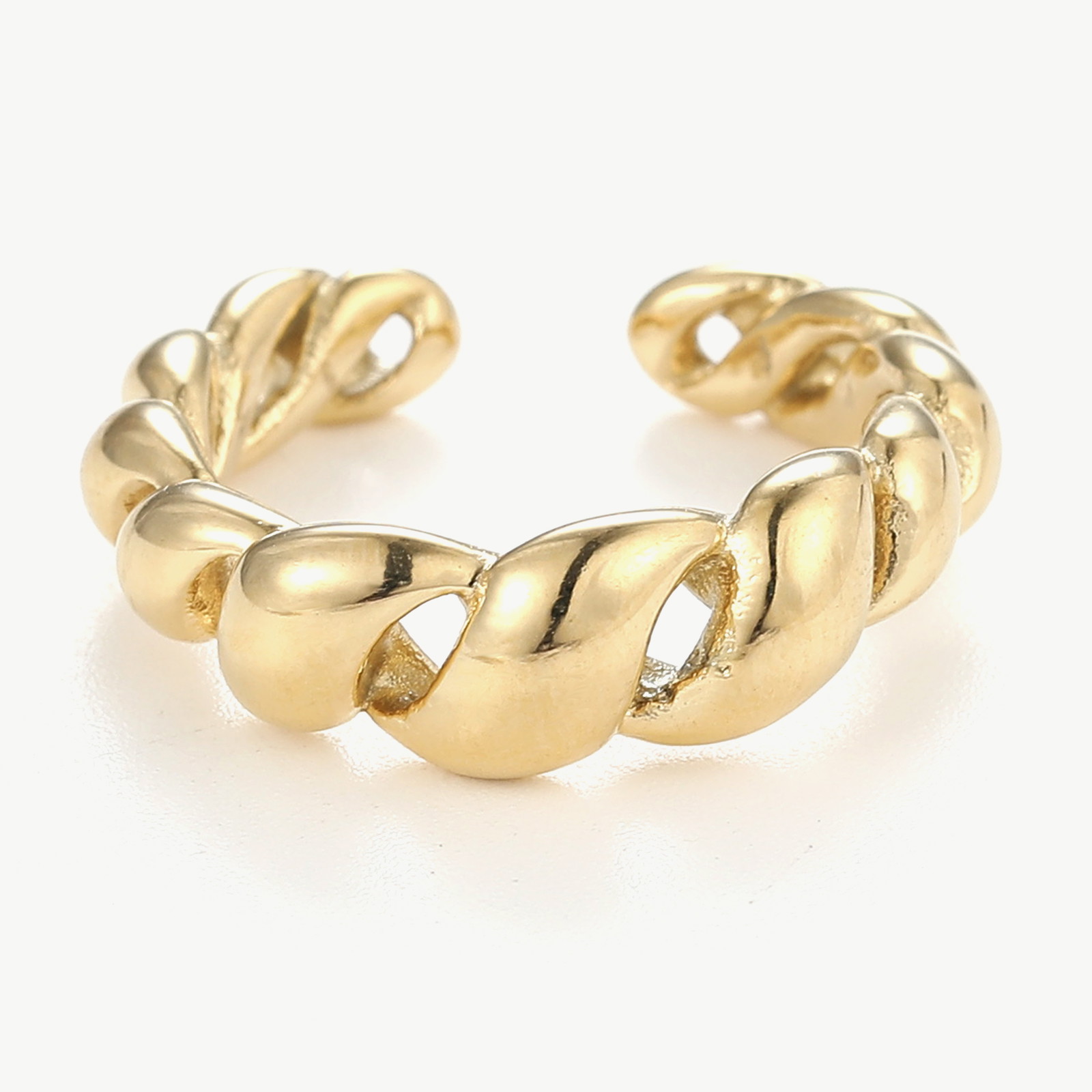 gedrehter Ring CROISSANT – gold