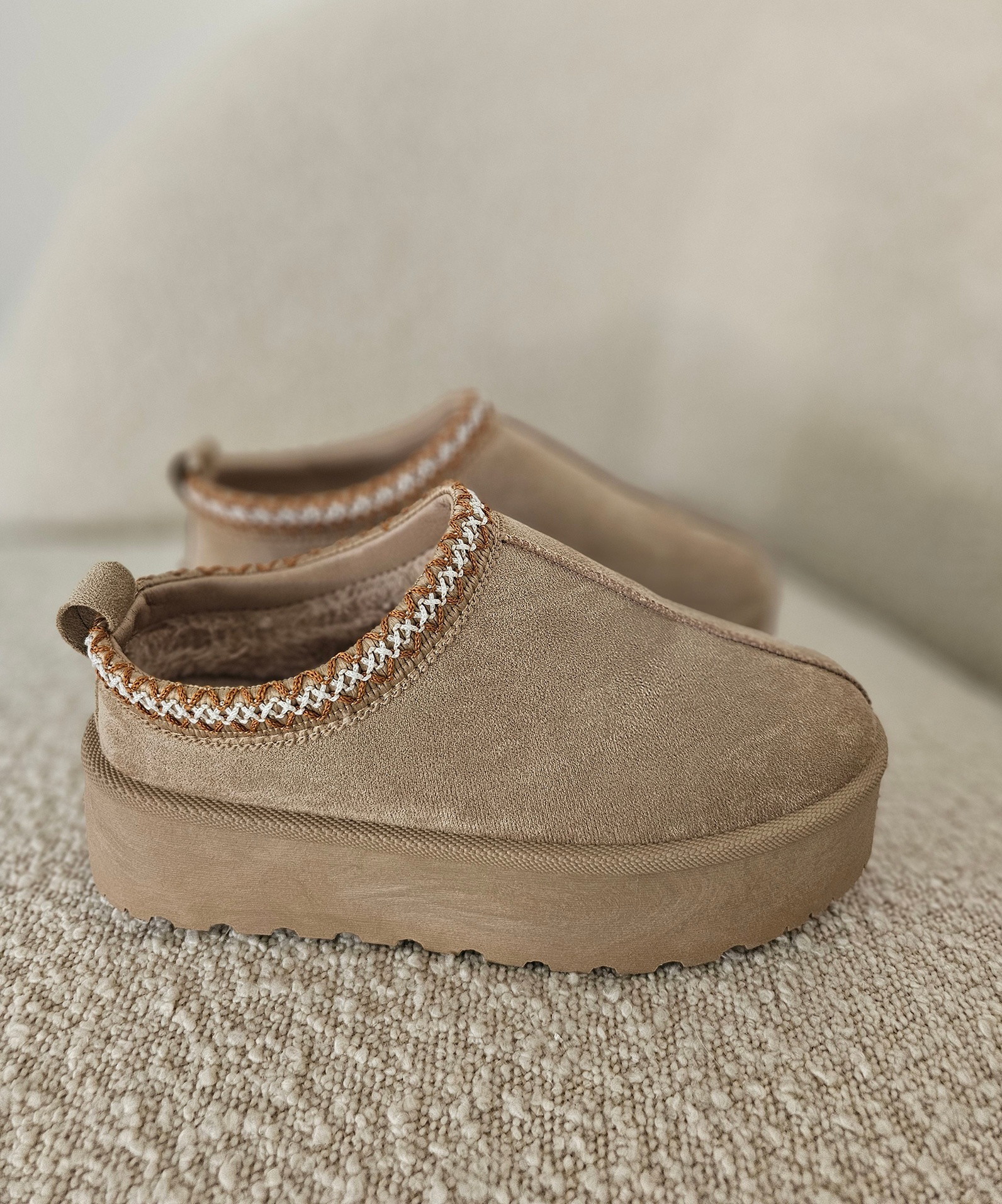 Slipboots SYDNEY PLATFORM  – beige RELOADED