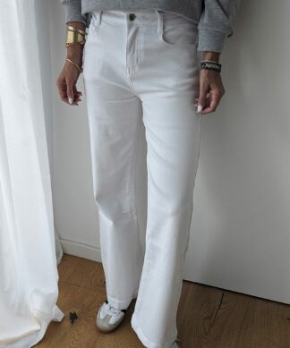 Wide Leg Jeans TINA – white SALE