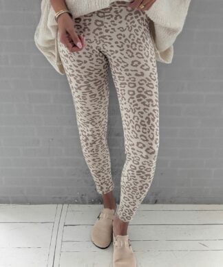 Leo Leggings RUNNING WILD – creme-taupe