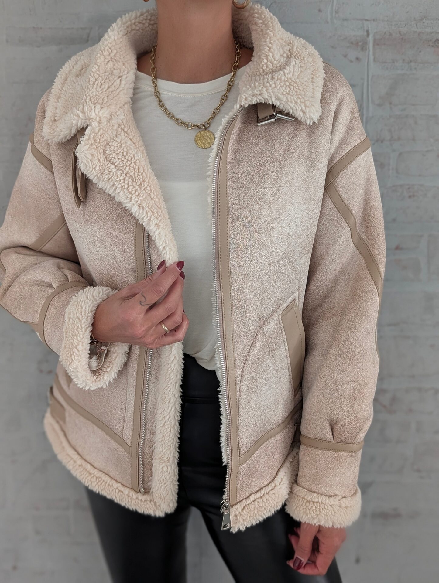 DOUBLEFACE Jacke AMERICANA – beige