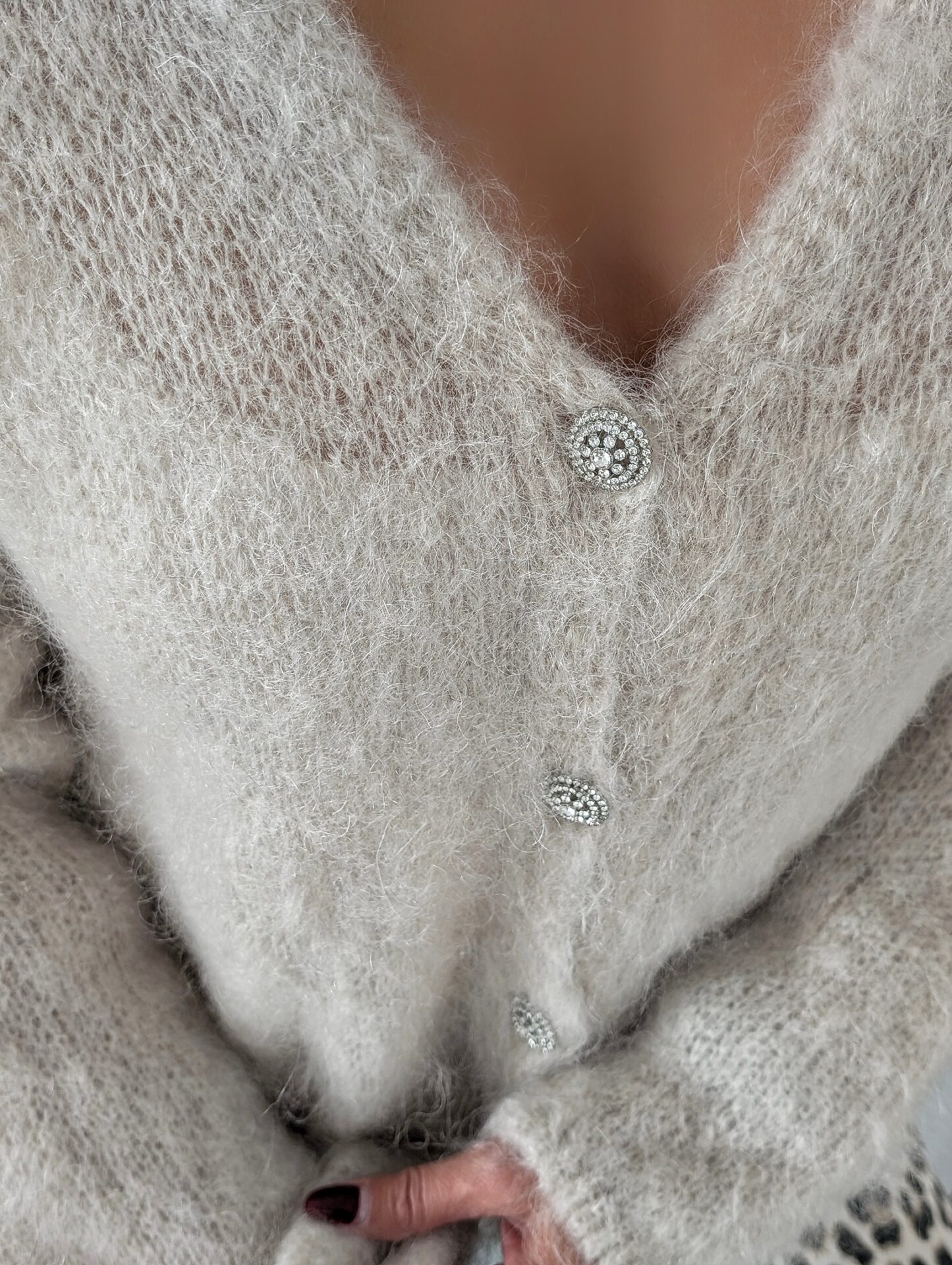 kuscheliger Cardigan DURING THE COLD – versch. Farben