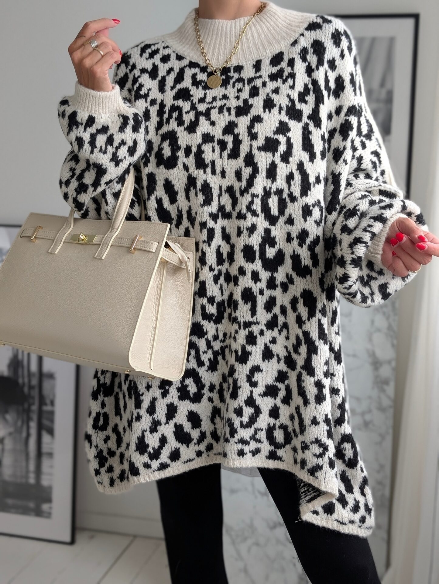 Oversize Pullover SNOW LEOPARD – versch. Farben