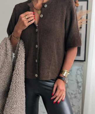 Cardigan mit Halbarm – SOFT RIBBED RELOADED