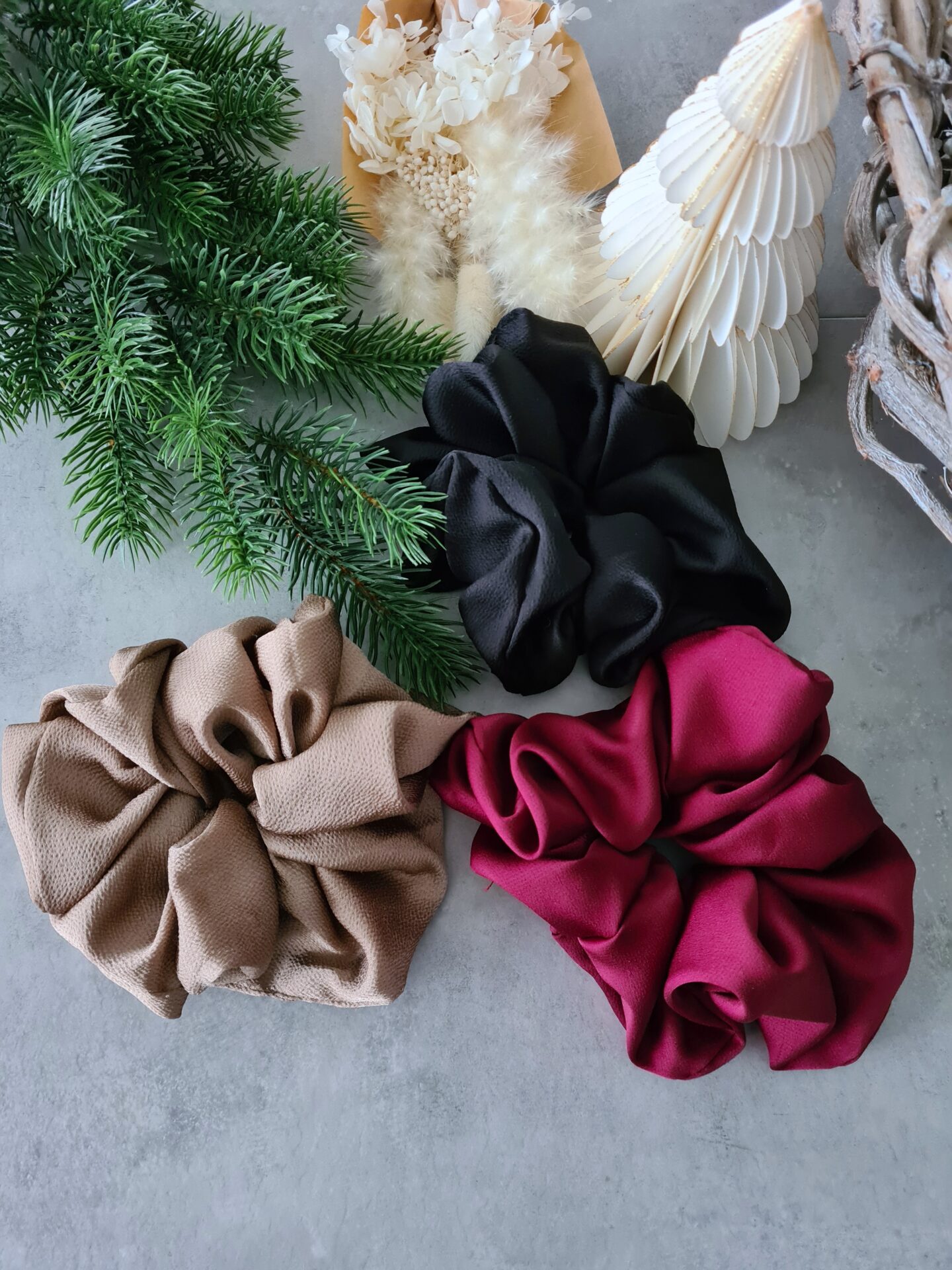 Scrunchie SATIN JOY – versch. Farben