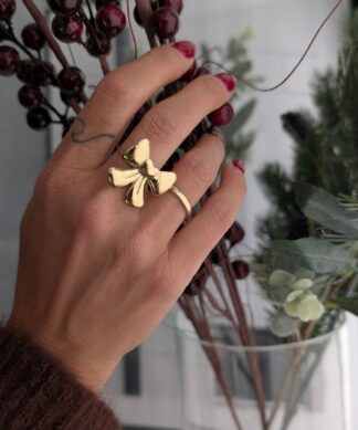 Ring BIG BOW – gold