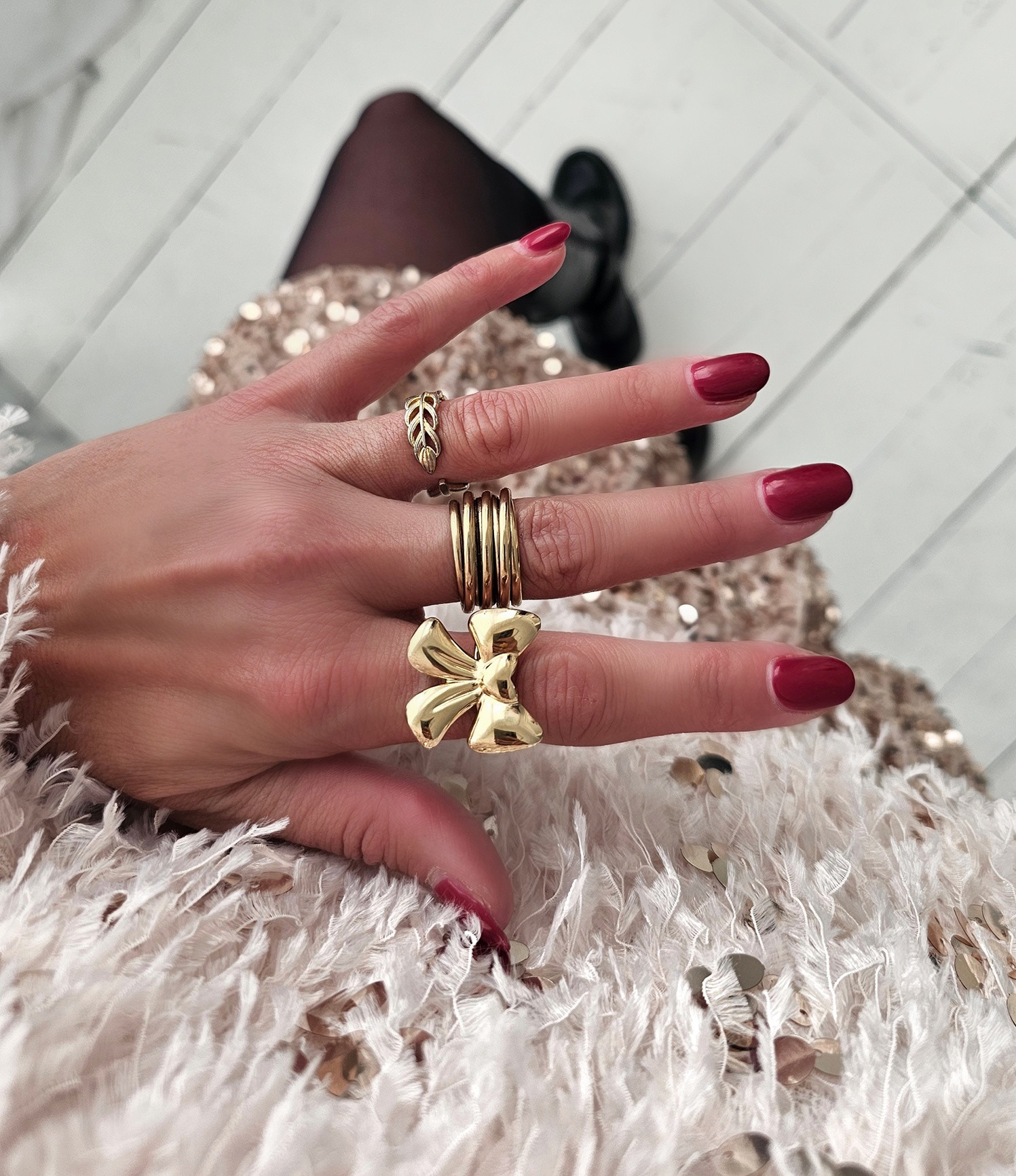 Ring BIG BOW – gold