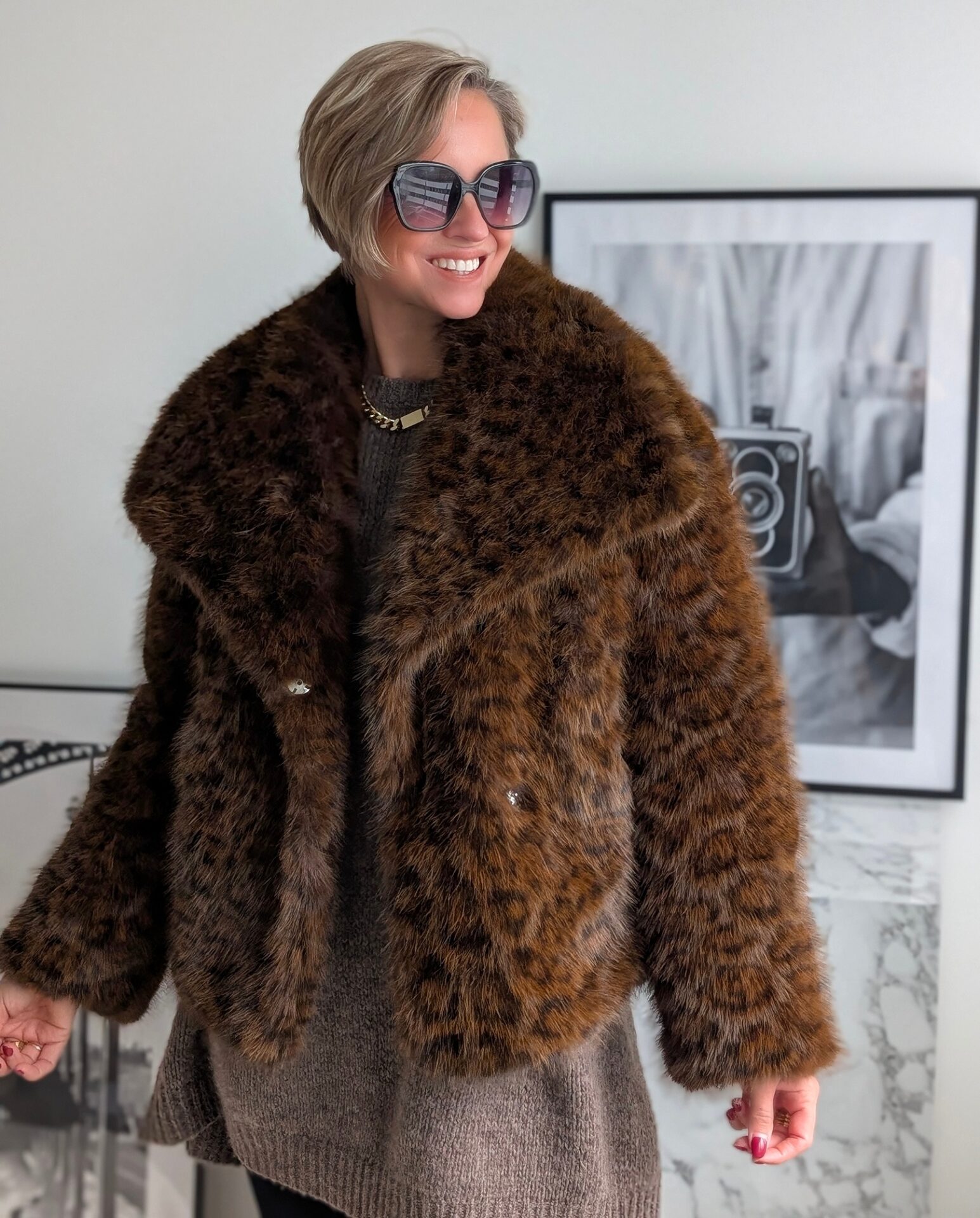 FAKE FUR JACKE FUZZY STYLE – LEO