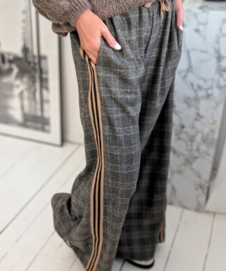 weite Marlene-Hose CHECKED STRIPE