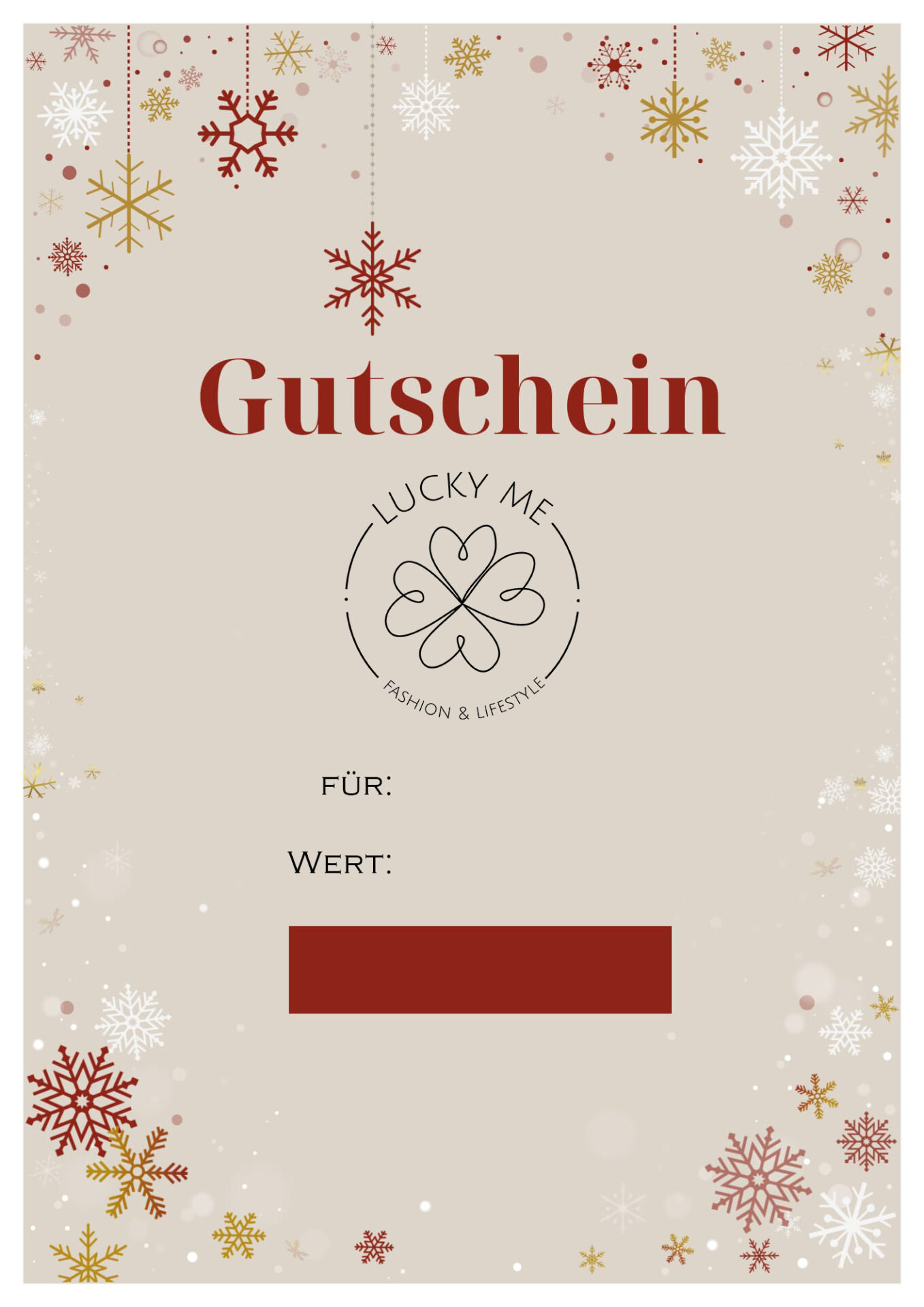 GUTSCHEIN XMAS – ADVENTSSPECIAL